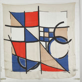 シャネル ココマーク スカーフ アイボリー マルチカラー シルク レディース CHANEL 【中古】